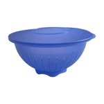 Vintage Tupperware Blue Impressions- COLANDER/STRAINER-#3097A-2 With Lid. Fixed Price $14.95.