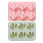 Moldfun 2-PACK Cactus Ice Cube Tray Cacti Silicone For Clear,green,pink. Fixed Price $14.69.