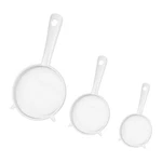 Wjiaaa Plastic Mesh Strainer SET,4 Pcs Kefir Standard, White. Fixed Price $12.85.