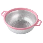 Hiramware Stainless Steel Colander With Handle Legs, Large Metal Pink. Fixed Price $20.41.