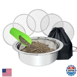 Soil Sifter For Gardening Stainless Steel Sifting Pan Dirt 9.5IN Rock. Fixed Price $43.44.