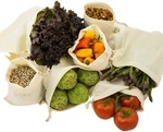 Simple Ecology Muslin Reusable Produce Shopping And Storage Bags, Organic Cotton. Fixed Price $12.99.