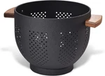 Metal Colander With Wood Handle Stable Base, Powder Coated Steel Kitchen Str. Fixed Price $46.27.