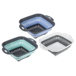 3PCS Silicone Folding Drain Basket Kitchen Fruit Vegetable Washing. Fixed Price $18.07.