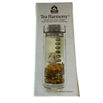 Teavana Harmony Double Wall Glass Tumbler 11OZ With Stainless Steel Strainer. Fixed Price $30.90.