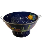 The Pioneer Woman Colander Classic Charm Strainer 5 Quart Blue Stainless Steel. Fixed Price $30.00.