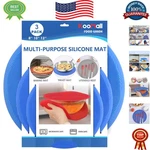 Luxury Heat Resistant Silicone Mats - Set Of 3 12, 10, 8 Inch For Kitchen Use. Fixed Price $40.99.