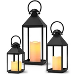 Retisee Outdoor Decorative Candle Lantern Set Of 3 (16''12''9'') - Vintage Wa.... Fixed Price $72.22.
