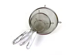 (3) Pc Set Cook Works Faux Gray Marble Handle Strainer. Fixed Price $5.97.