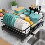 Sakugi Stainless Steel Dish Drying Rack For Large - 12.5"W X 16.5"L, Black. Fixed Price $42.79.