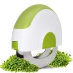 Salad And Herb Chopper Retractable Double Stainless Steel Blades Green White. Fixed Price $12.28.