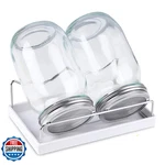 Haswe Sprouting KIT-2 Wide Mouth Quart Mason Jars 316 Stainless Steel. Fixed Price $61.86.