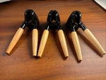 Heavy Duty Spring Action Nut Cracker Plier Opener Tool Wood Handle Set Of 3. Fixed Price $18.00.