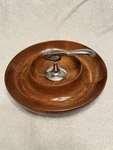 Nut Cracker Bowl Mid Century Modern 11 Inch Round. Fixed Price $24.99.