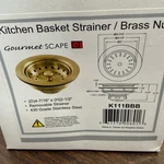 Kingston Brass K111BBB Gourmet Scape Kitchen Basket Strainer Nut Brushed. Fixed Price $47.99.