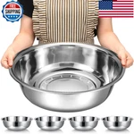 Nuogo 4 Pcs Stainless Steel Mixing Bowls Metal Extra Large Basin. Fixed Price $83.43.