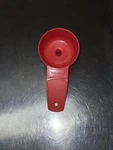 Vtg Tupperware Tomato Red Handled Small Hole Strainer, Kitchen Gadget. Fixed Price $6.99.