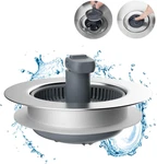 3 1 Kitchen Sink Drain Strainer And Stopper Combo, Chrome Stainless Steel Wra. Fixed Price $18.32.