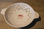 Ceramic Berry Bowl Farmers Market Red Tractor Chad Barrett Creative Co-op. Fixed Price $25.00.