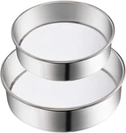 2 Pack Flour Sifter,stainless Steel Fine Mesh Strainers SIEVE,60. Fixed Price $12.74.