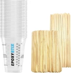 25-PACK Disposable Measuring Cups For Mixing Epoxy Resin. Fixed Price $14.57.