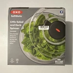 Oxo Little Salad Spinner Dishwasher Safe Bpa Free Easy Clean Non-skid Base Lid. Fixed Price $22.00.