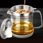 1L/35OZ Glass Bacon Grease Container With Strainer, Cooking Oil Storage Can W.... Fixed Price $36.03.