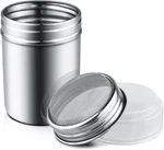 1PCS Stainless Steel Powder Sugar Shaker Duster With Lid, Fine Mesh Silver. Fixed Price $12.20.