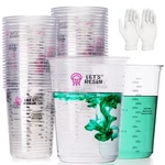 Lets Resin Cups, 45PCS 32OZ1000ML Scales Accurate Paint Mixing.... Fixed Price $34.78.