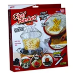 Chef Basket 12-IN-1 Stainless Steel Strainer, Fryer, Steamer & Colander. Fixed Price $9.99.
