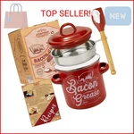 Ayerphalo Bacon Grease Container With Strainer - 46OZ Large Capacity, Silic. Fixed Price $23.52.