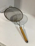 Stainless Steel 7.5" Double Wire And Mesh Strainer With 22 Long Household. Fixed Price $7.99.