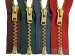 Ykk #10 35" 36" Brass Metal Extra Heavy- Duty Separating Jacket Zippers-usa-. Fixed Price $9.99.