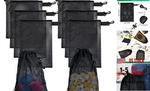 10 Pcs With Clips Mesh Drawstring Bags, Portable Nylon Storage 7.9X11.8IN. Fixed Price $17.50.