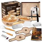 Abioto Sourdough Starter Kit 10 Round 11 Oval Banneton Proofing Basket And 34OZ. Fixed Price $93.73.