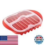 Homfanseec Microwave Bacon Tray Splatter Lid Rack Easy. Fixed Price $21.94.