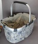 Market Day - Folding Aluminum Frame Basket #9004 Floral Pattern. Fixed Price $19.95.