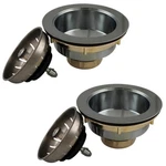 Plumb Works Brass Chrome Kitchen Sink Strainer Basket, 2/PACK. Fixed Price $24.50.