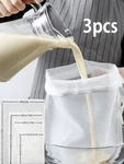 3PCS Reusable Nut Milk Filter Bags Fine Mesh For Soy & Cold Brew-new. Fixed Price $10.49.