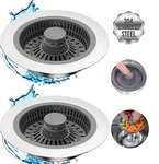 Kitchen Sink Drain Strainer 2 Pack, 3 1 Pop-up Stainless Steel S... Fast Ship. Fixed Price $37.99.