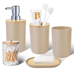 Imucci Bathroom Accessories 5PIECE Beige Sets, Set,. Fixed Price $31.99.