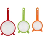 Farberware Professionals Red, Green & Orange Strainer Set 3. New,usa.. Fixed Price $15.05.