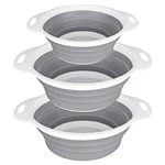 Qimh Collapsible Colander Strainer Set Of 3-2 Pc 4 QUART(1 White. Fixed Price $26.11.
