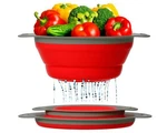 Ultimate Kitchen Strainers Set Of 2 - Collapsible Silicone Colanders For Easy.... Fixed Price $18.31.