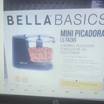 Bella Basics Mini Chopper 1.5 Cup Push Function Dishwasher Safe Black/clear. Fixed Price $21.00.