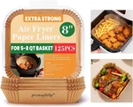 Air Fryer Liners, 125 Pcs Disposable For Home Bakers, 8 Inch No. Fixed Price $17.99.
