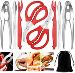 Crab Crackers And Tools Lobster Picks Set 9PCS Seafood. Fixed Price $15.95.