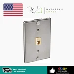 Leviton Telephone Wallplate Surface Mount Jack, 1 Modular 6P4C0-C0256. Fixed Price $16.99.