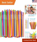 100 Pcs Colorful Plastic Disposable Bendable Drinking 12.8INCH Long Straws Fo.... Fixed Price $22.31.