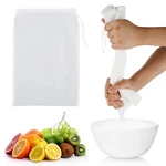 Wllhyf 4 Pack Nylon Nut Milk Bag 8 12 Inches Fine Mesh In, White. Fixed Price $9.11.